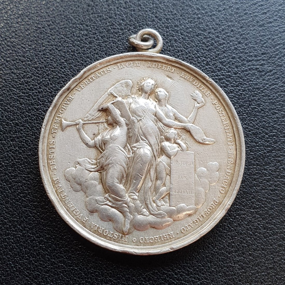 Medaille Silber 33,688 gr. 43,48 mm Papst Leo XIII Pont Max An VIII gehenkelt   