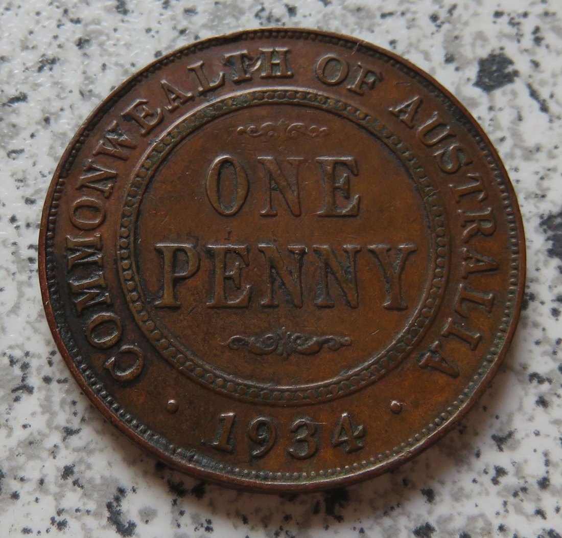  Australien 1 Penny 1934   