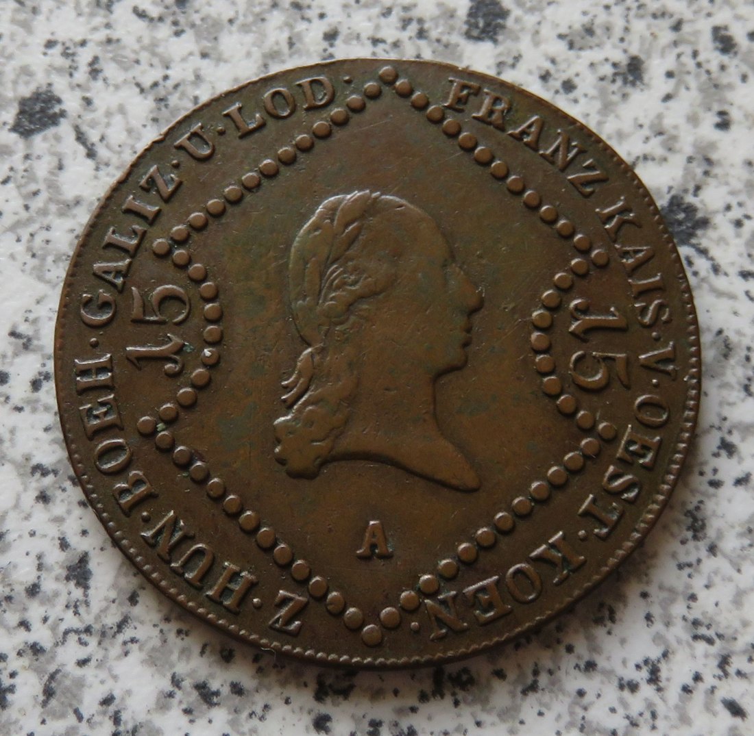  Österreich 15 Kreuzer 1807 A   