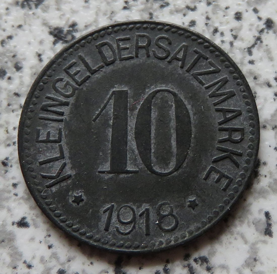  Hof 10 Pfennig 1918   