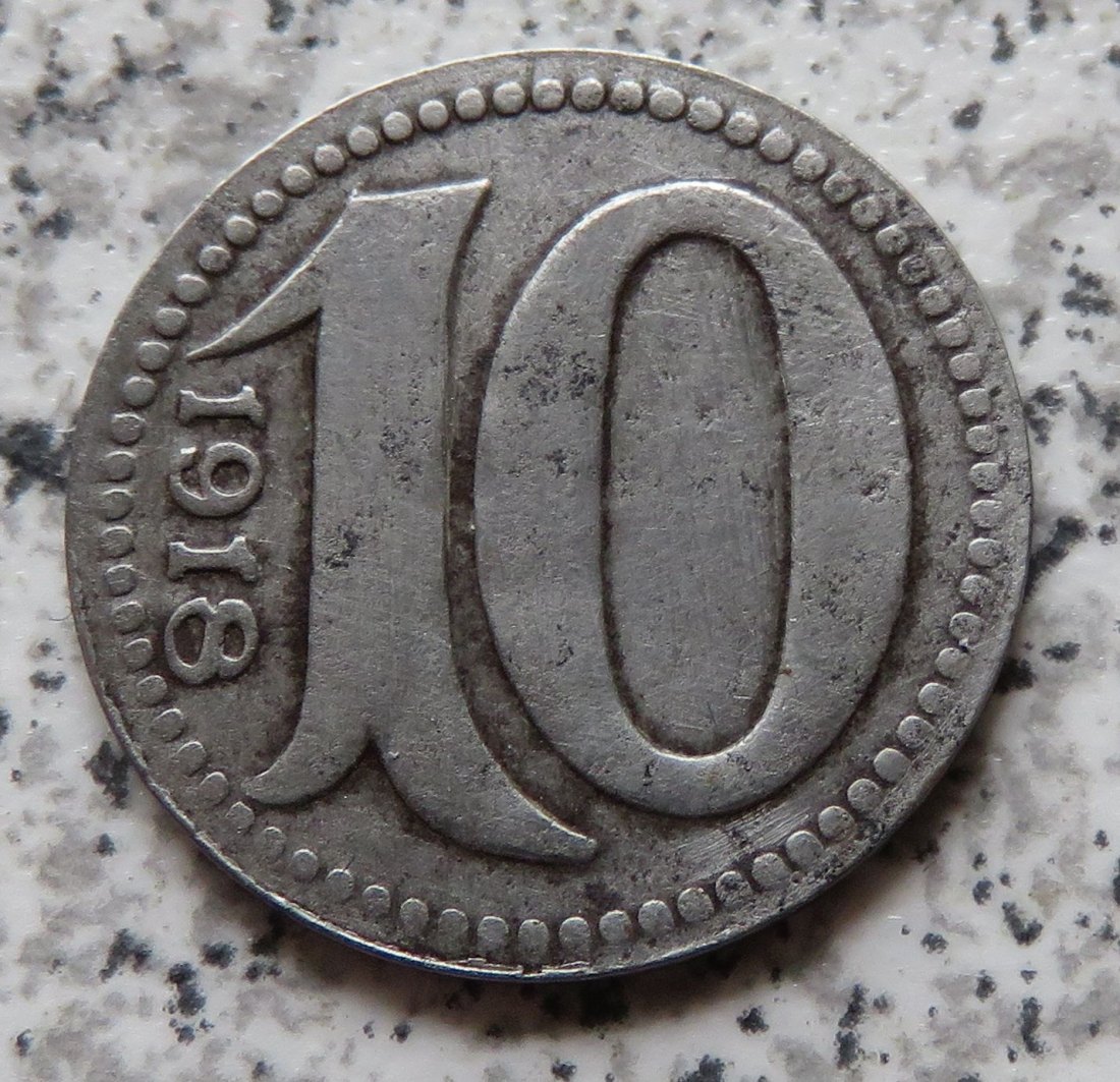  Mainz 10 Pfennig 1918   