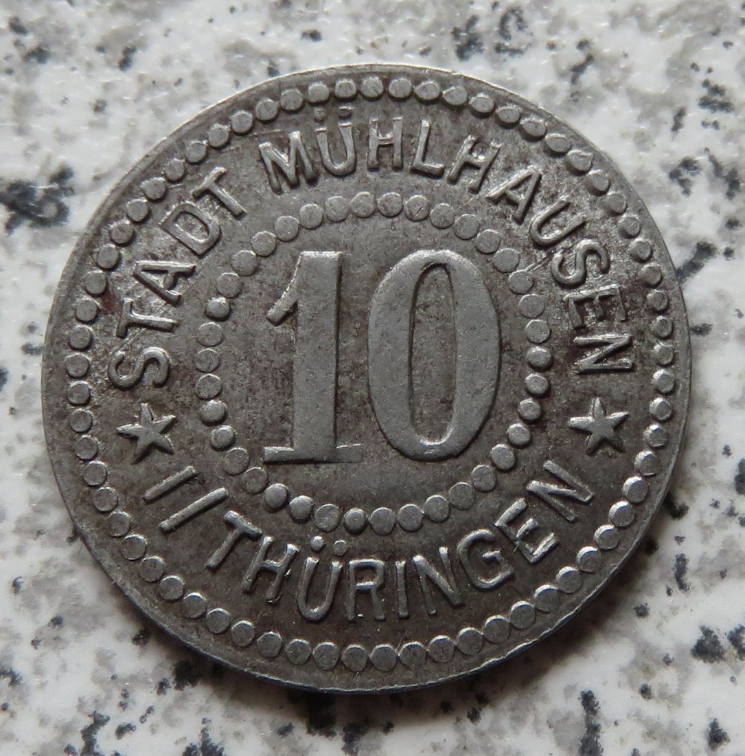  Mühlhausen 10 Pfennig 1917   