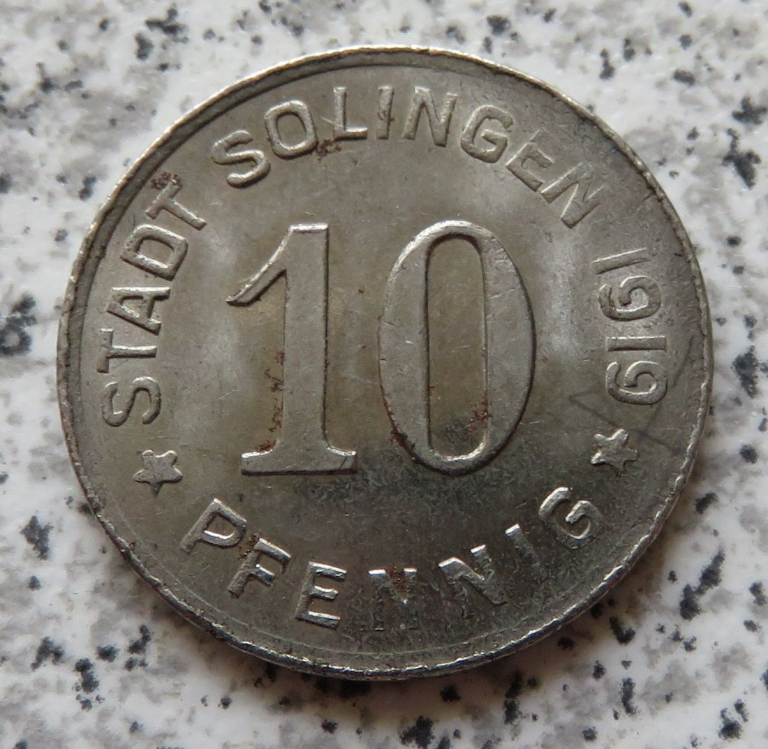  Solingen 10 Pfennig 1919   