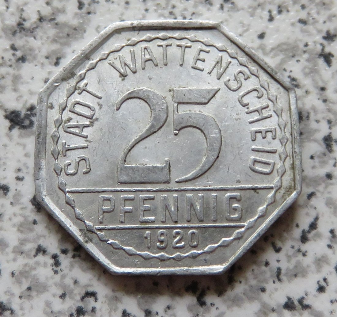  Wattenscheid 25 Pfennig 1920 - Glück auf!   
