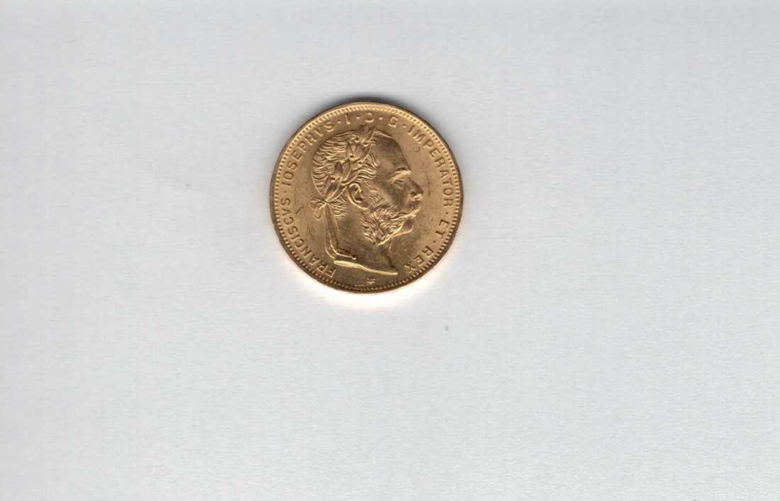  8 Gulden 1892 Franz Joseph I. Goldmünze 900/6,45g Österreich Spittalgold9800 (4932   