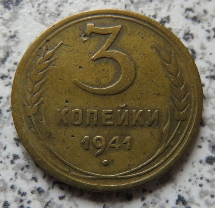  Sowjetunion 3 Kopeken 1941   