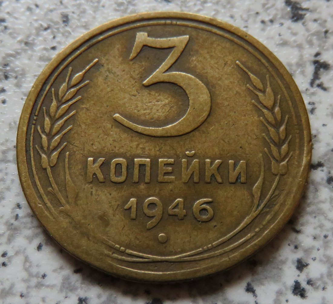  Sowjetunion 3 Kopeken 1946   