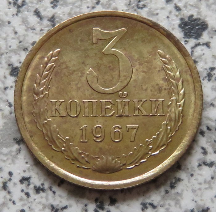  Sowjetunion 3 Kopeken 1967   