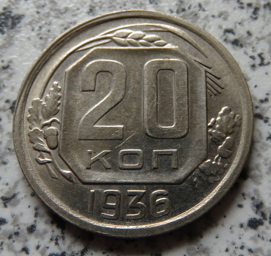  Sowjetunion 20 Kopeken 1936   