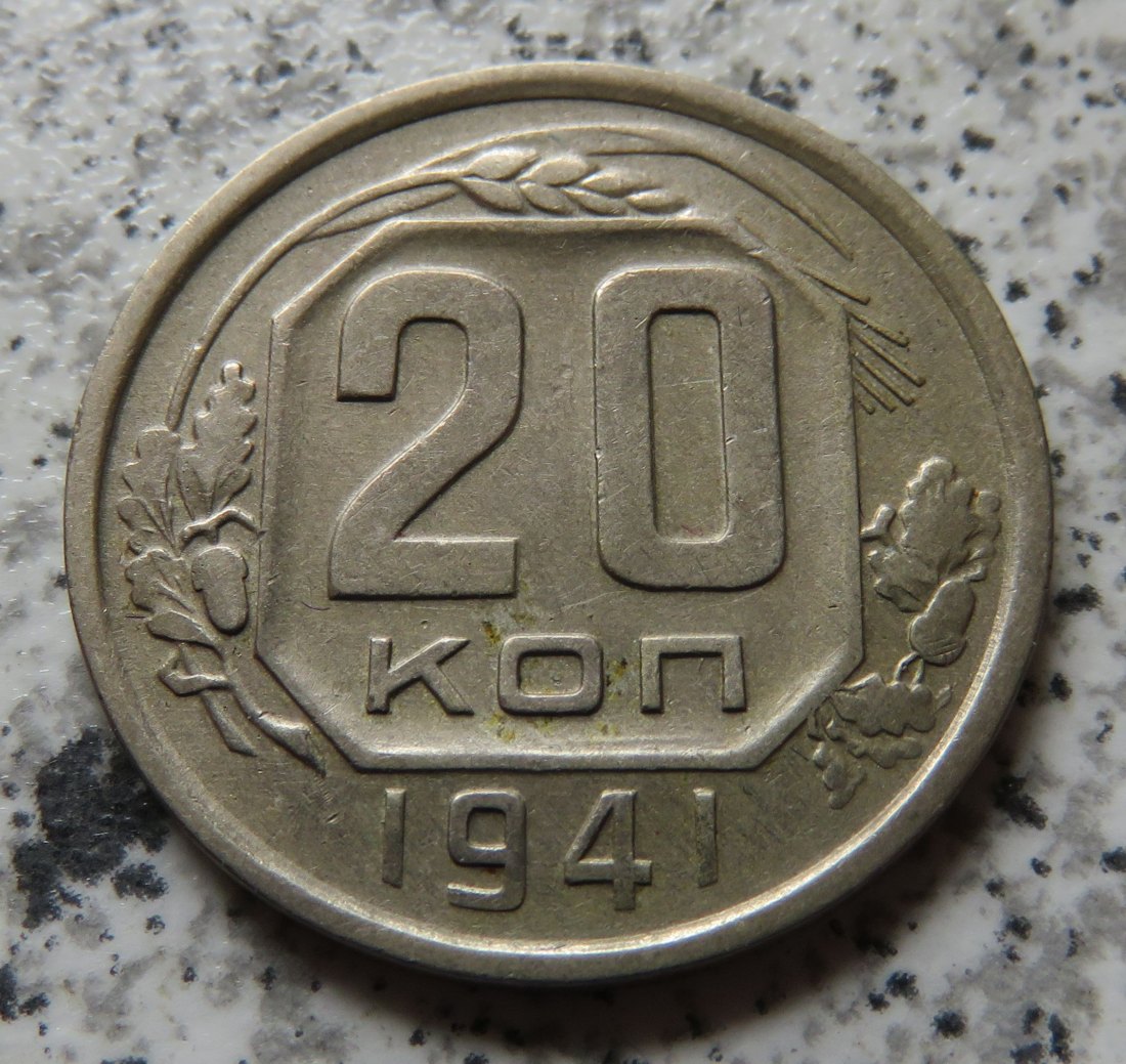  Sowjetunion 20 Kopeken 1941   