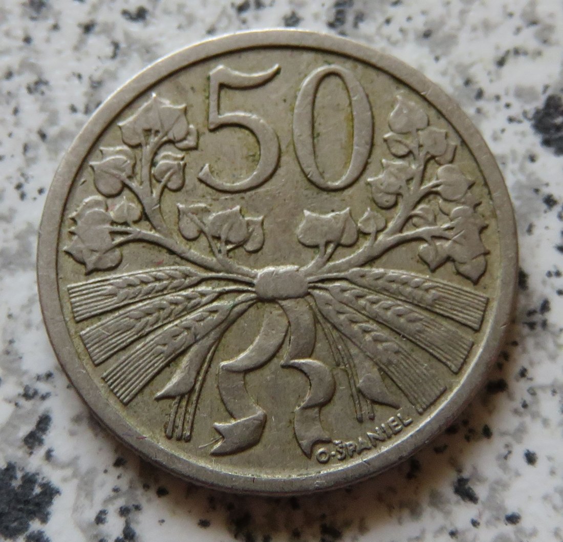  Tschechoslowakei 50 Heller 1921   
