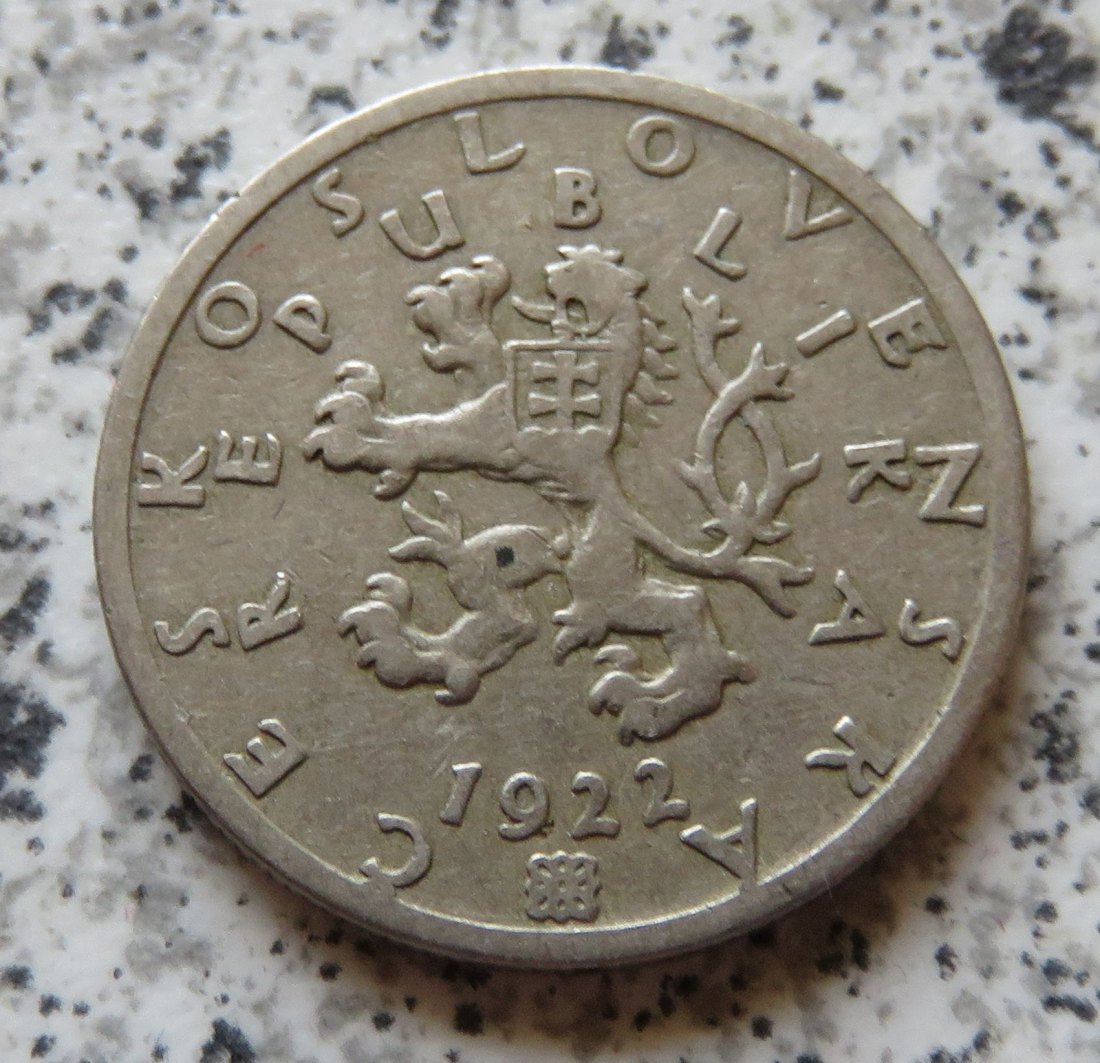  Tschechoslowakei 50 Heller 1922   