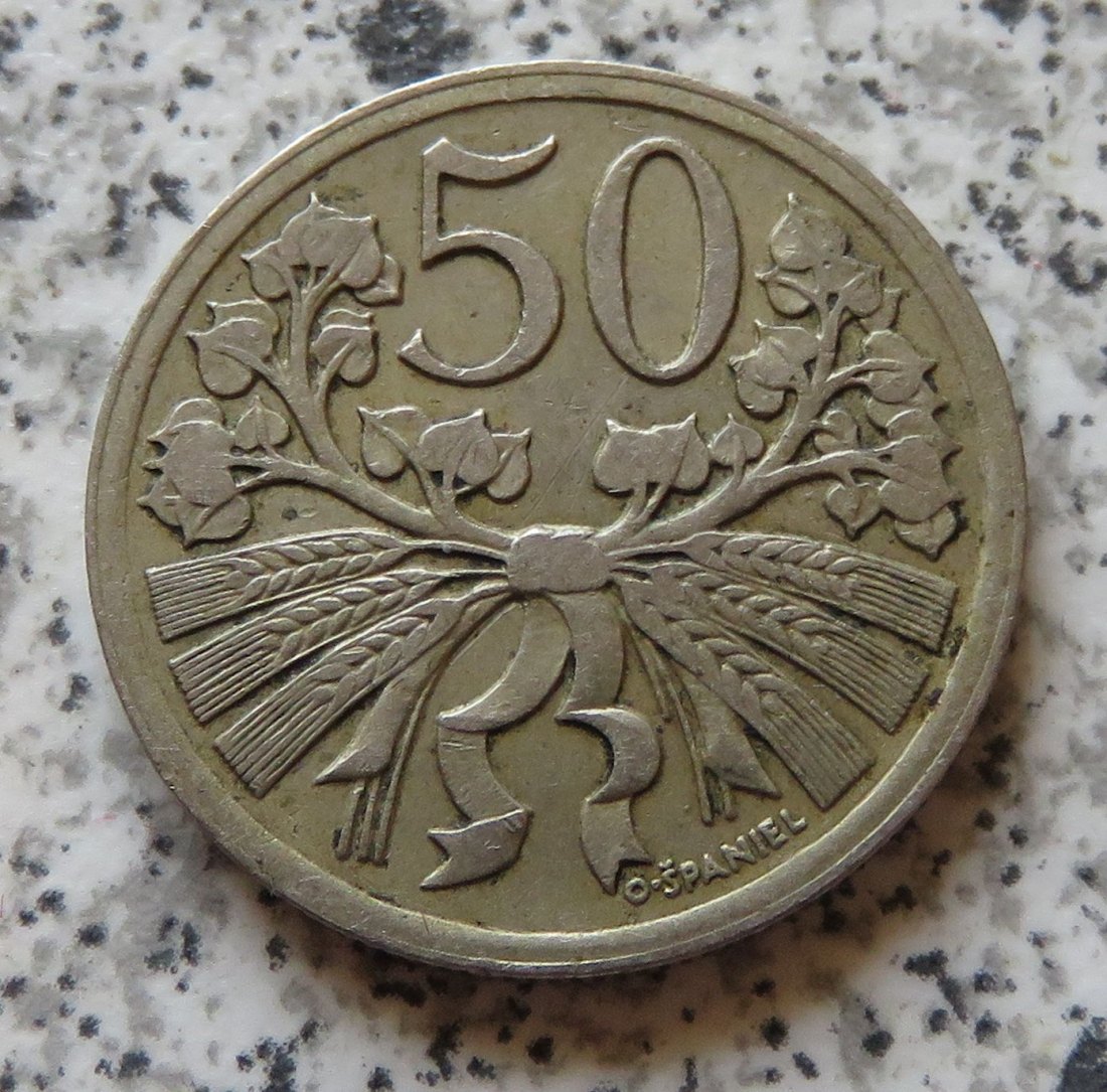  Tschechoslowakei 50 Heller 1926   