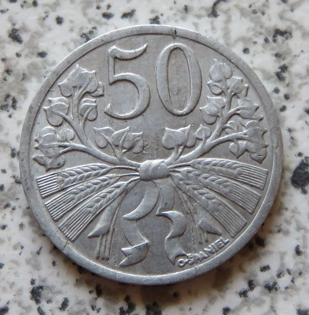  Tschechoslowakei 50 Heller 1951   