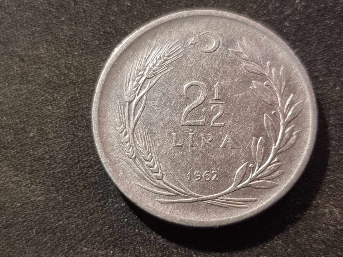  Türkei 2 1/2 Lira 1962 Umlauf   