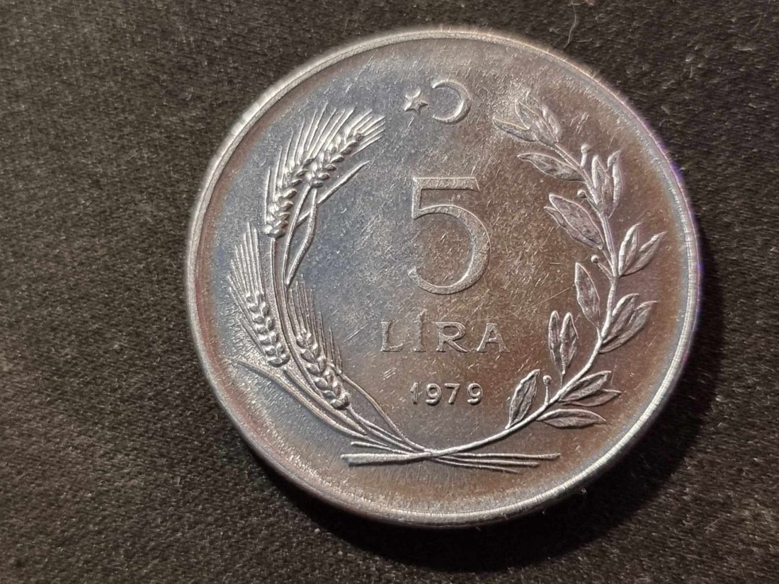  Türkei 5 Lira 1979 VZ   