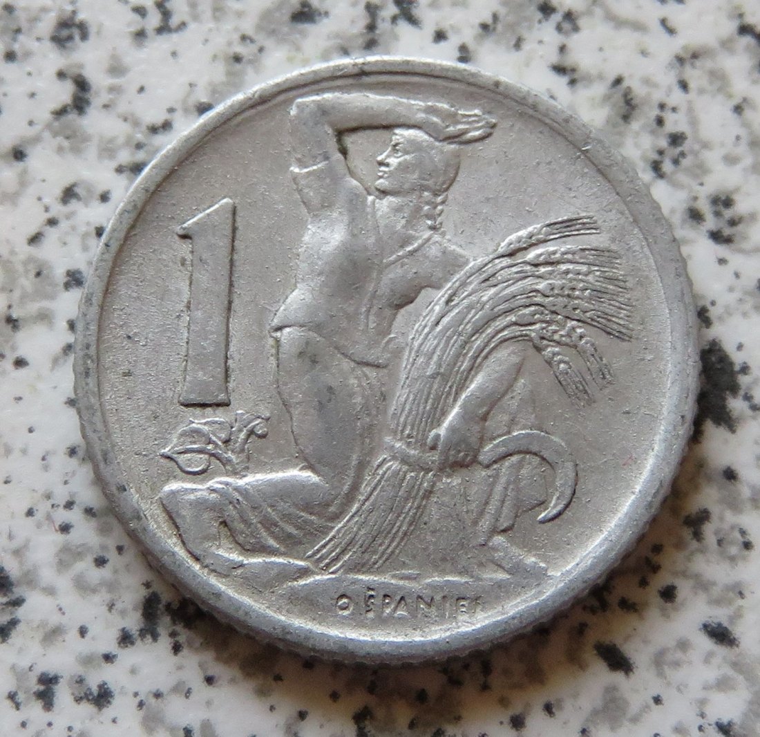  Tschechoslowakei 1 Koruna 1950   