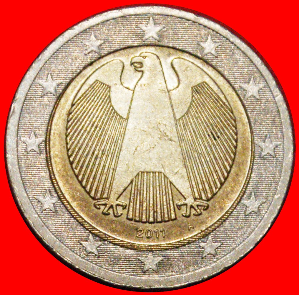  * NICHT-PHALLISCHE TYP (2008-2022): DEUTSCHLAND ★ 2 EURO 2011A! OHNE VORBEHALT!   