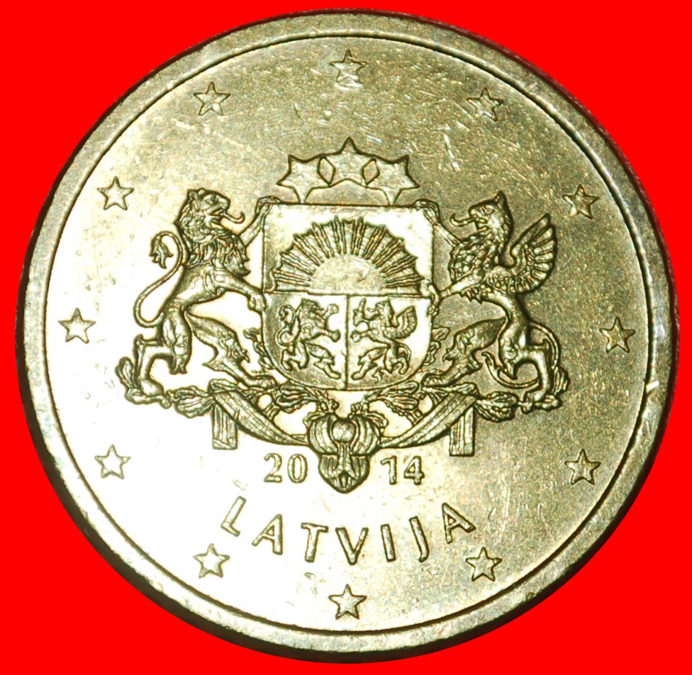  * NORDISCHES GOLD (2014-2022): lettland (Früher die UdSSR,russland)★50 EUROCENT 2014★OHNE VORBEHALT!   