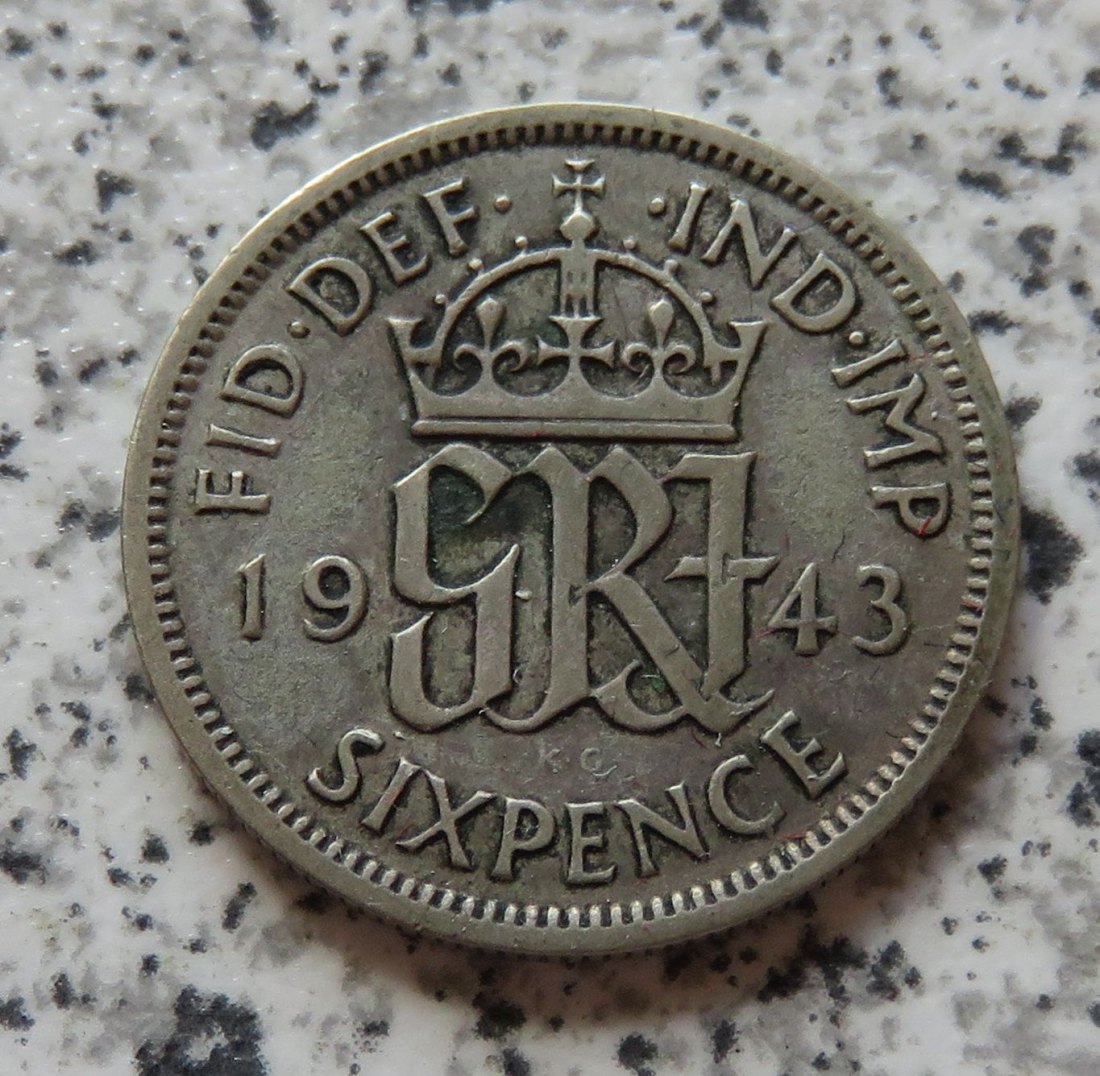  Großbritannien 6 Pence 1943   