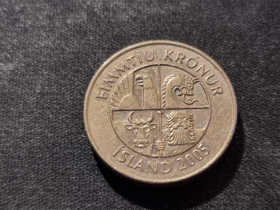  Island 50 Kronen 2005 Umlauf   