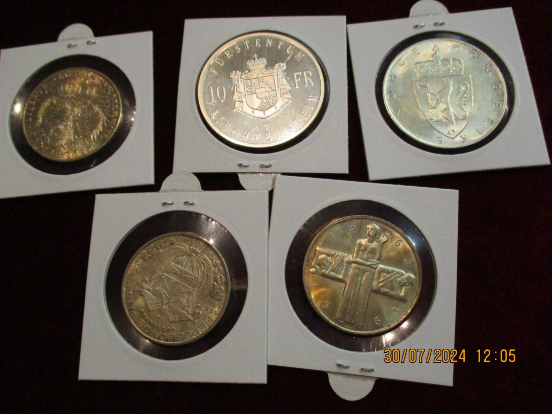  Lot - Sammlung Silbermünzen siehe Foto /LM2   