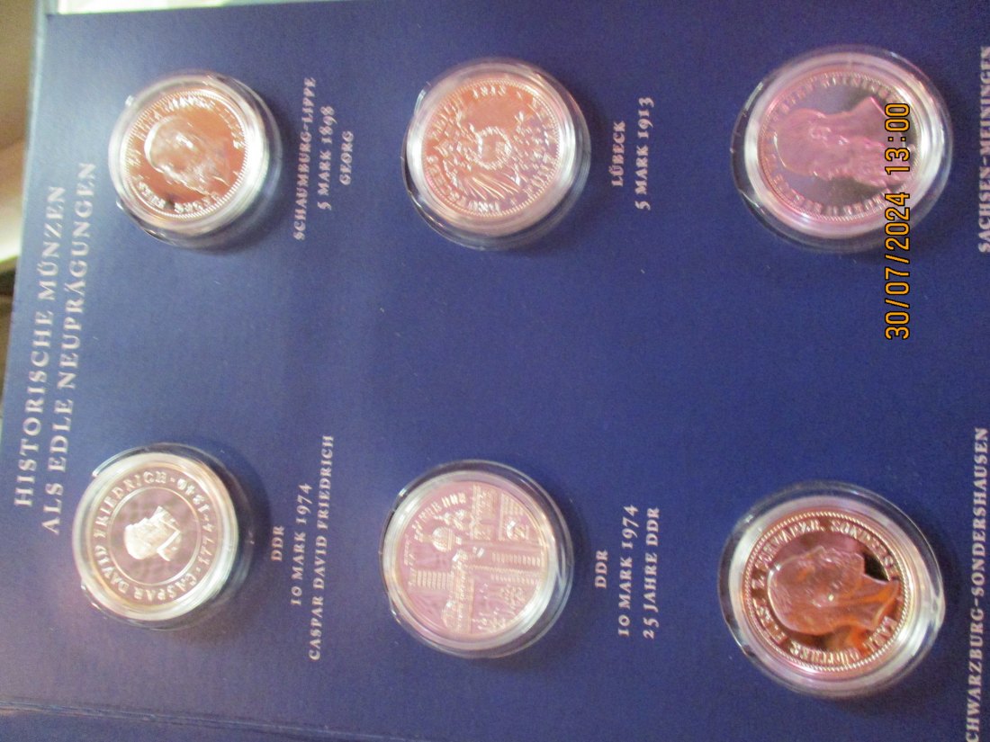  Lot - Sammlung Silbermedaillen 333er Silber Historische Münzen   