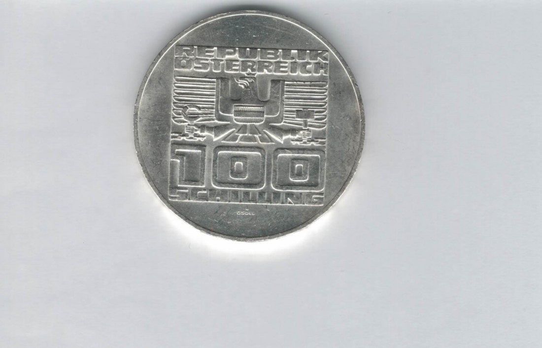  100 Schilling 1977 900 Jahre Festung Hohensalzburg silber Österreich 2.Rep (01914/15)   