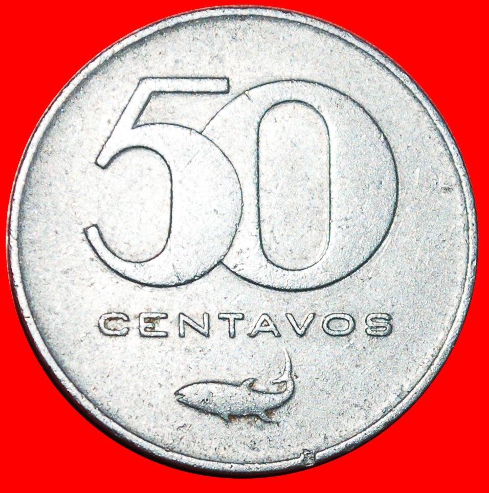  * SHELL & STAR OF COMMUNISM (1977-1980):CAPE VERDE★50 CENTAVOS 1977 UNCOMMON★LOW START ★ NO RESERVE!   