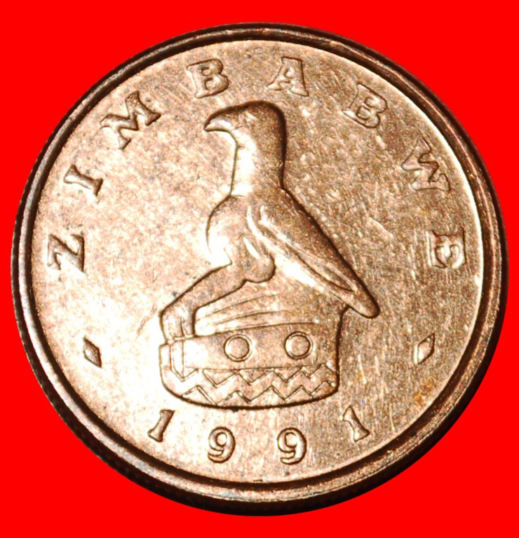  * GREAT BRITAIN (1989-1999): ZIMBABWE ★ 1 CENT 1991 DIE B! LILY!  LOW START ★ NO RESERVE!   