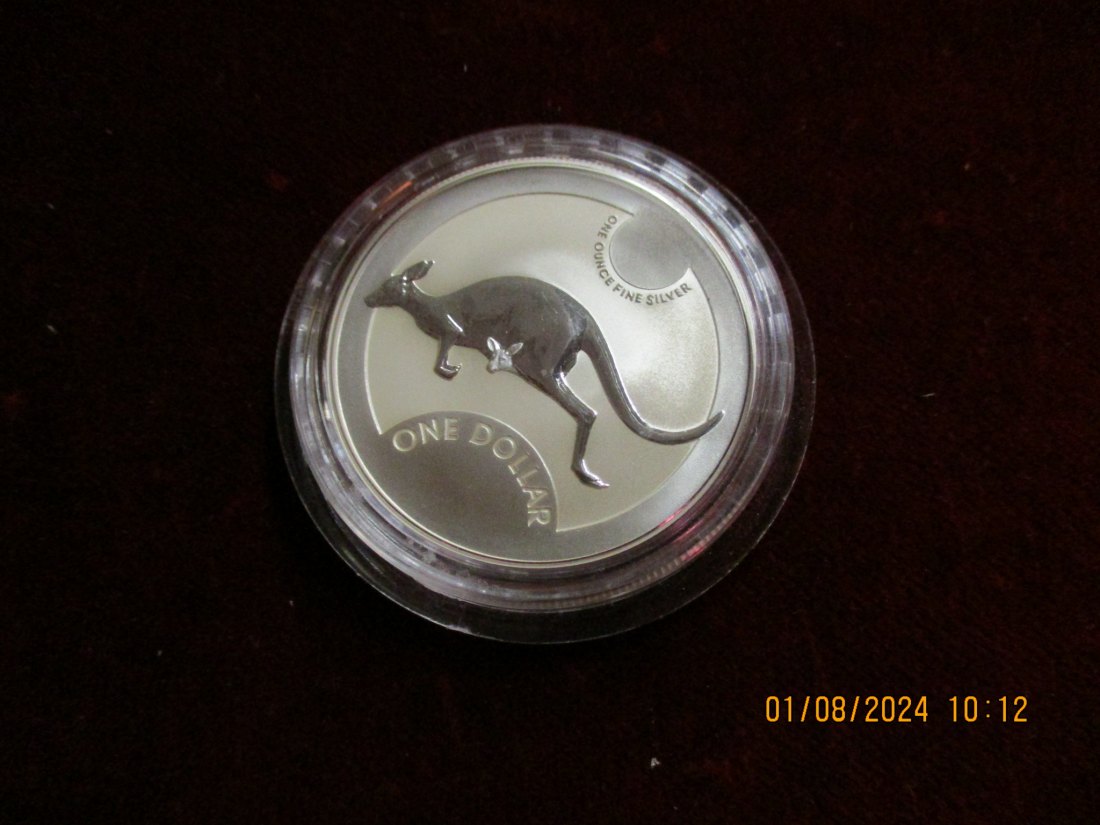  1 Dollar 2006 Känguru Australien Silbermünze   