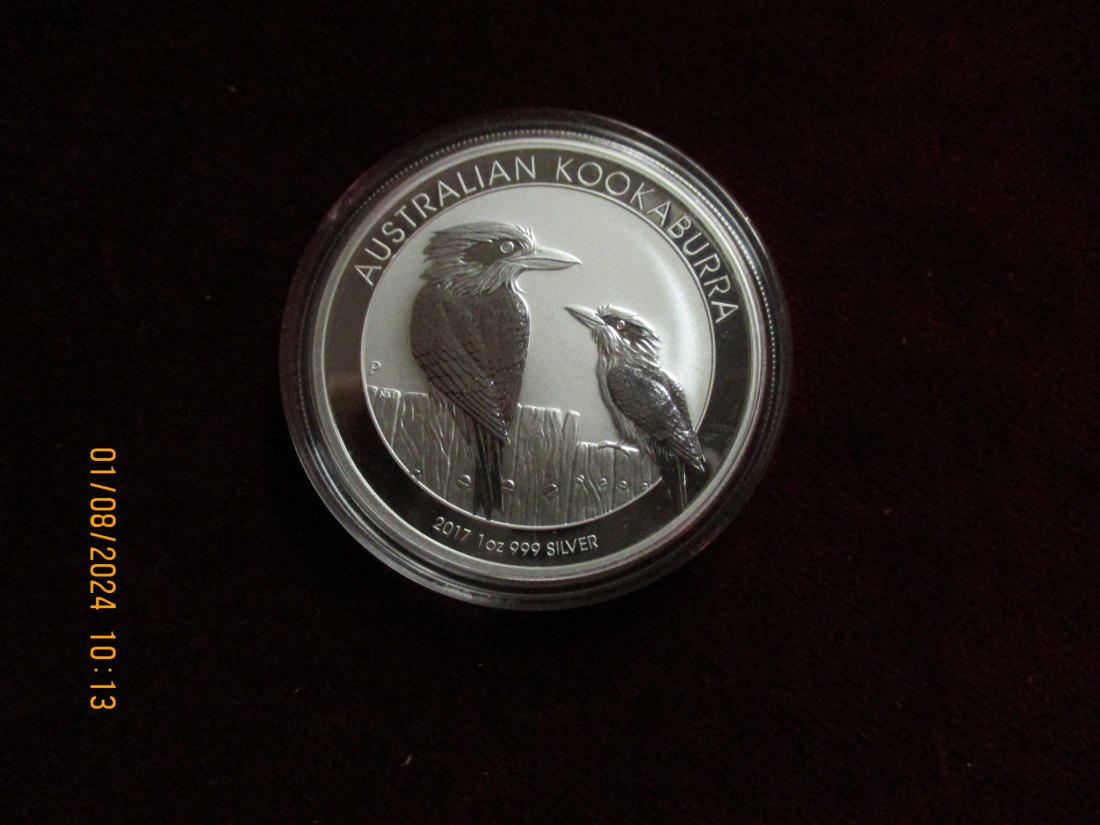  1 Dollar 2017 Kookabura Australien Silbermünze   