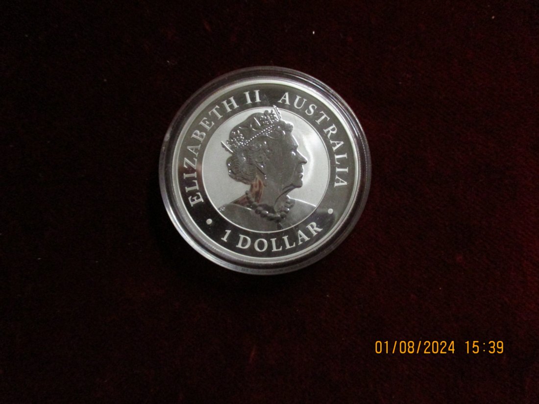  1 Dollar 2022 Wombat Australien Silbermünze 9999er Silber   