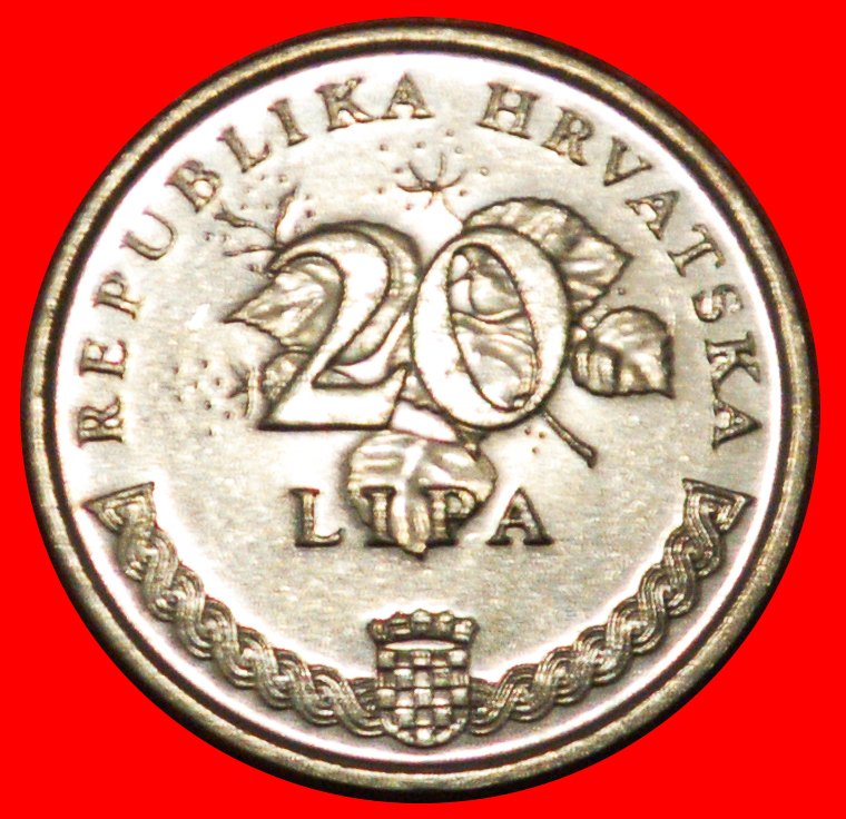  * LATIN OLIVE (1994-2022): CROATIA ★ 20 LIPAS 1996! MINT LUSTRE! LOW START★ NO RESERVE!   