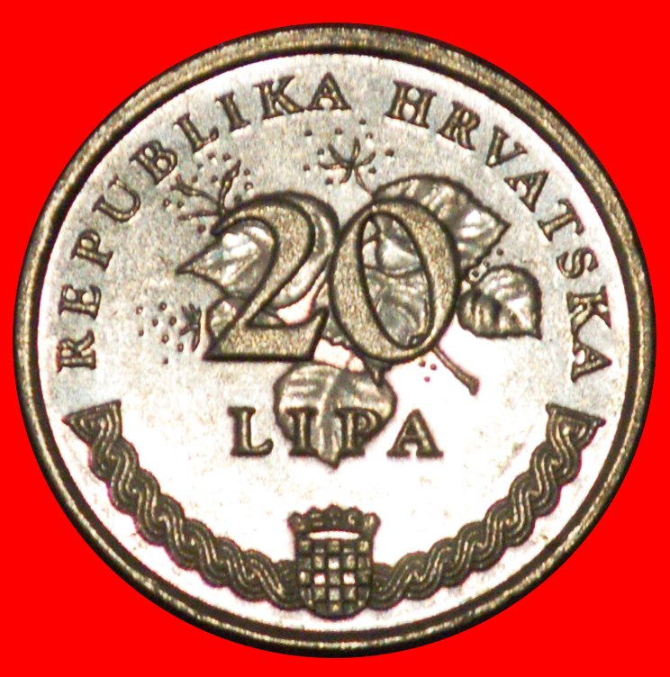  * LATEIN OLIVE (1994-2022): KROATIEN ★ 20 LIPA 2008 uSTG STEMPELGLANZ! OHNE VORBEHALT!   