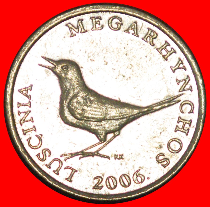  * LATIN (1994-2022): CROATIA ★ 1 KUNA 2006 NIGHTINGALE MINT LUSTRE! LOW START★ NO RESERVE!   