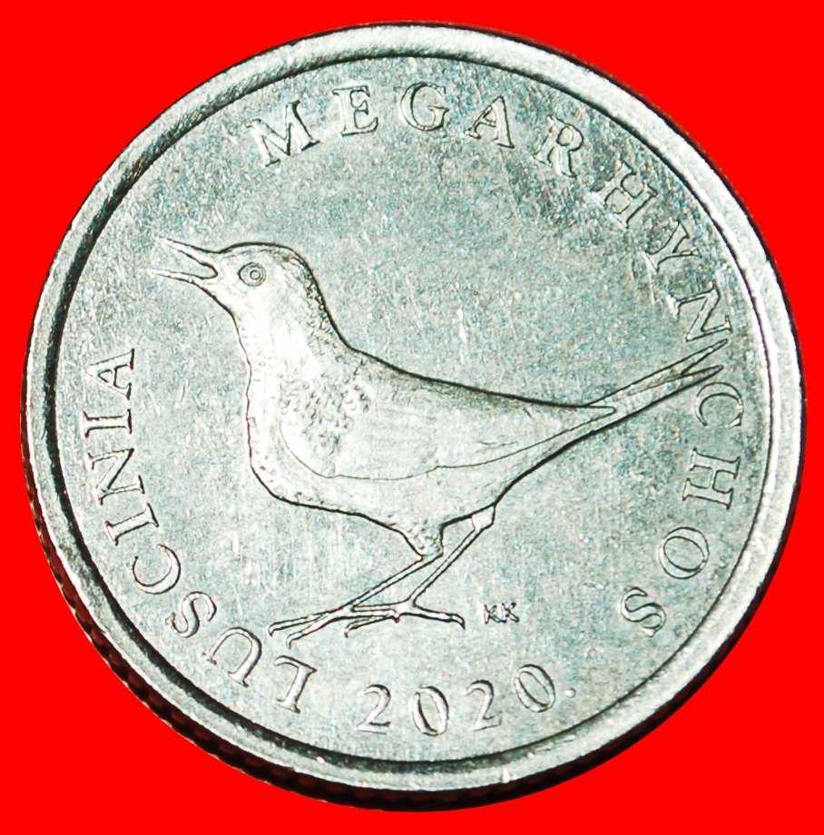  * LATIN (1994-2022): CROATIA ★ 1 KUNA 2020 NIGHTINGALE! UNCOMMON! LOW START★ NO RESERVE!   