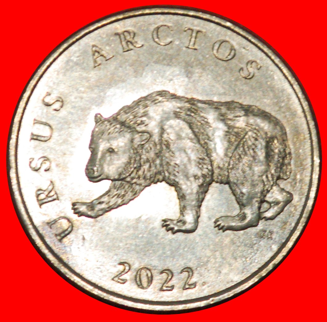  * LATIN BEAR (1994-2022): CROATIA ★ 5 KUNAS 2022 MINT LUSTRE UNCOMMON! LOW START★ NO RESERVE!   