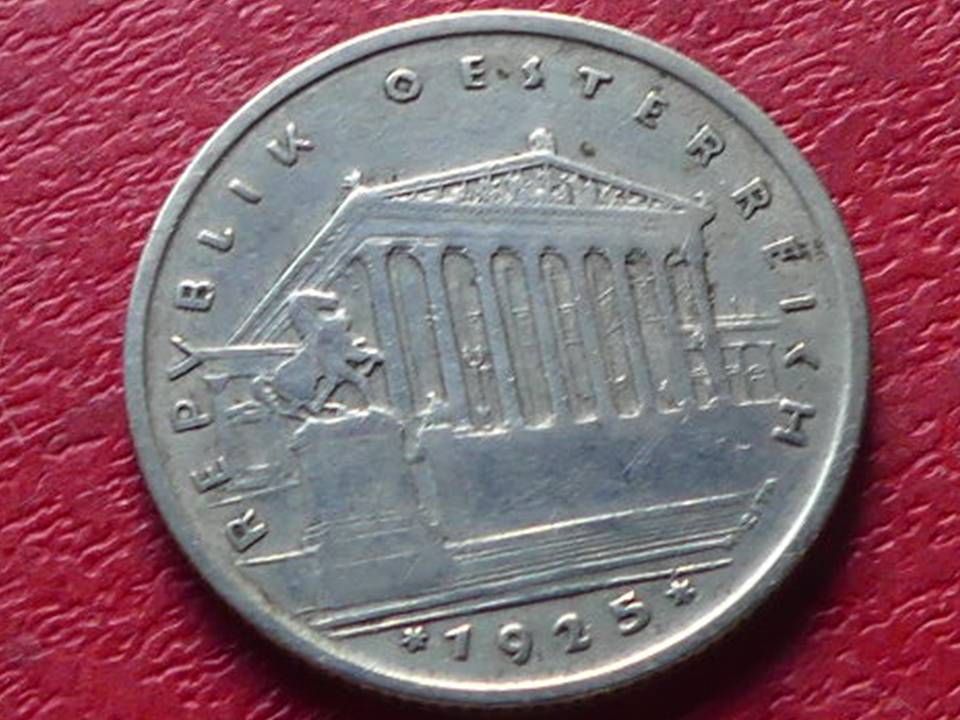  Silbermünze Österreich 1 Schilling 1926 „Parlamentsgebäude“   
