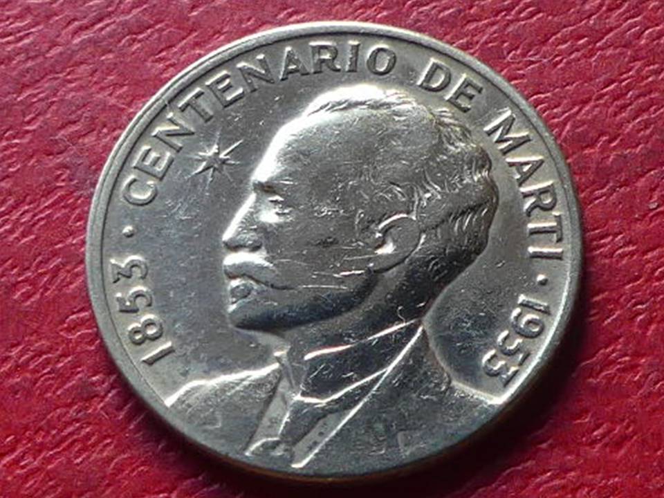  Silbermünze Kuba 25 Centavos 1953   