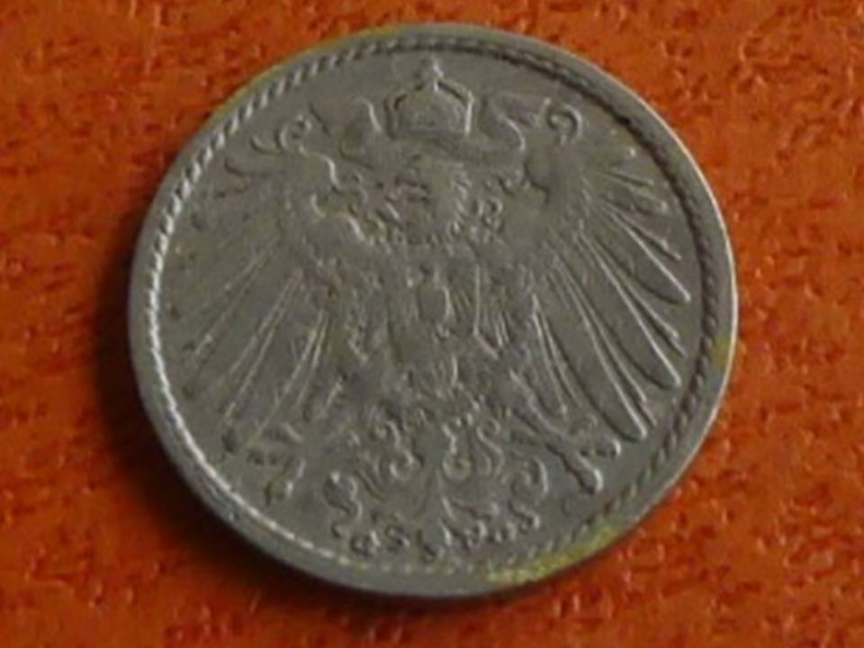  Deutschland Kaiserreich 5 Pfennig 1898 G, seltener Jahrgang   
