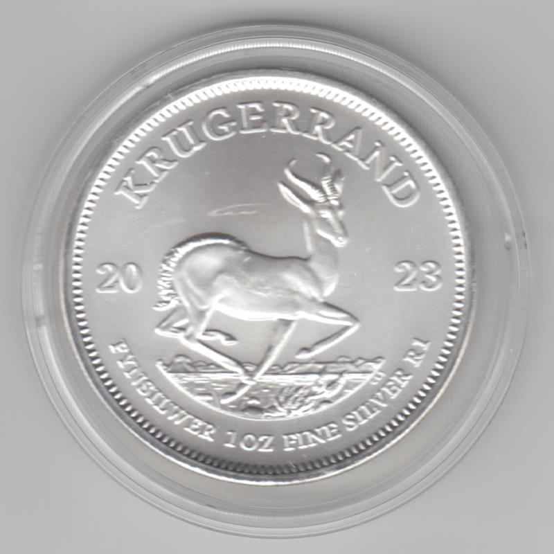  Südafrika, Krügerrand 2023, 1 unze oz Silber   