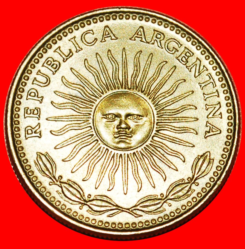  * CHILE (1974-1976): ARGENTINIEN ★ 1 PESO 1975 GROSSE SONNE uSTG STEMPELGLANZ! OHNE VORBEHALT!   