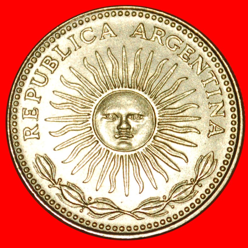  * CHILE (1974-1976): ARGENTINIEN ★ 1 PESO 1976 GROSSE SONNE STG STEMPELGLANZ! OHNE VORBEHALT!   