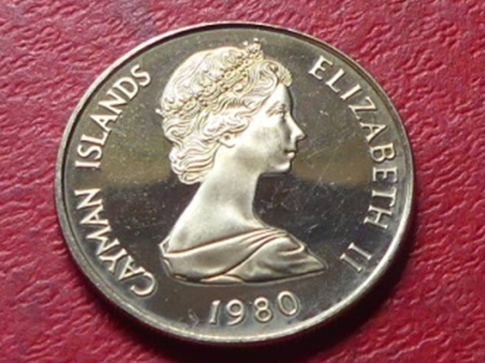  Cayman Islands 25 Cents 1980   