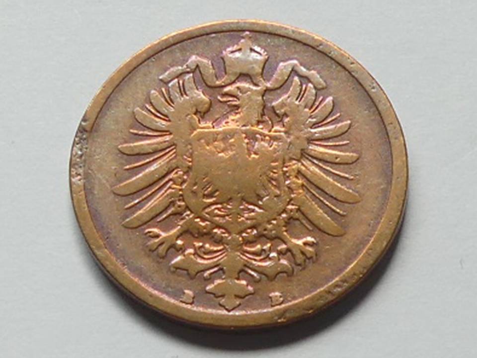  Deutschland Kaiserreich 2 Pfennig 1873 B seltener Jahrgang   