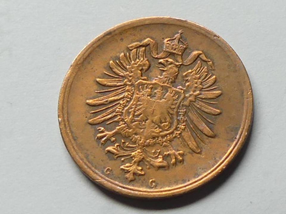  Deutschland Kaiserreich 1 Pfennig 1876 G seltener Jahrgang   