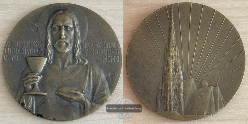  Österreich, Wien   Bronze   Medaille    1912   FM-Frankfurt   