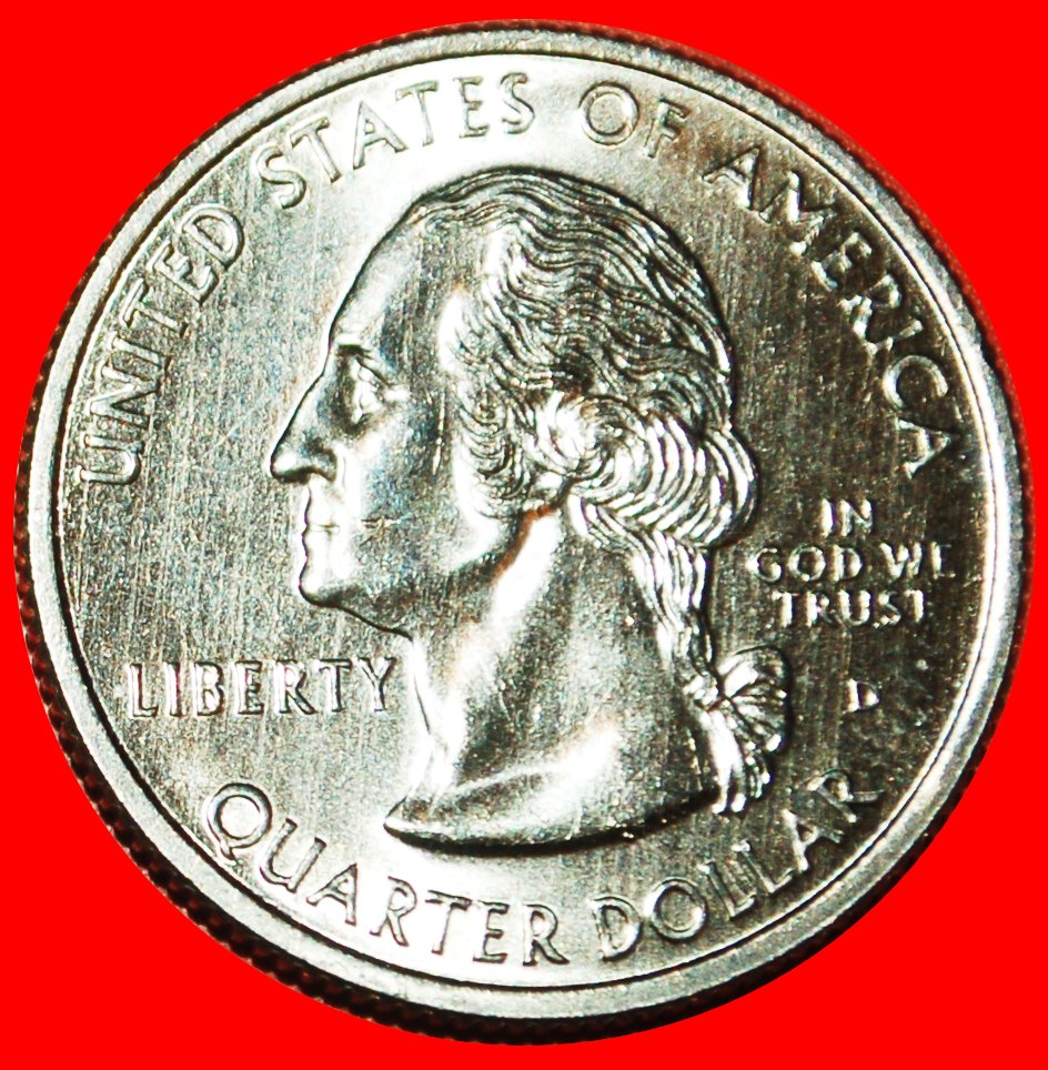  Ⰶ PFIRSICH 1788: USA ★ 1/4 DOLLAR 1999D WASHINGTON (1789-1797) STG! OHNE VORBEHALT   