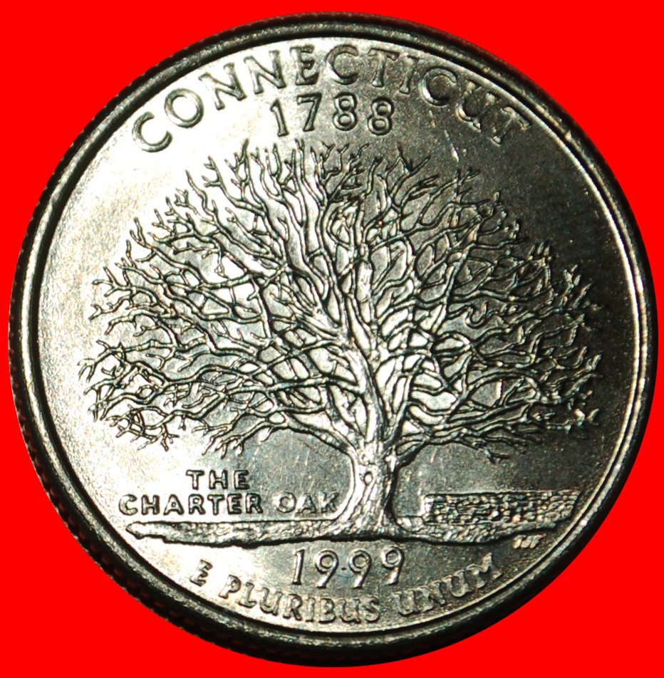  Ⰶ OAK 1788: USA ★ 1/4 DOLLAR 1999D WASHINGTON (1789-1797)! UNC MINT LUSTRE!★LOW START ★ NO RESERVE!   